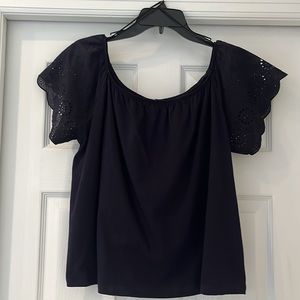Off the shoulder Navy Women’s Shirt